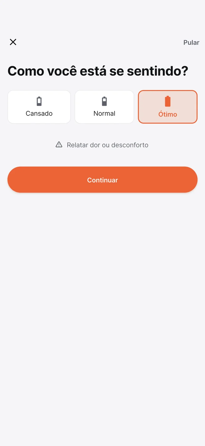 Check-in: como você está se sentindo?